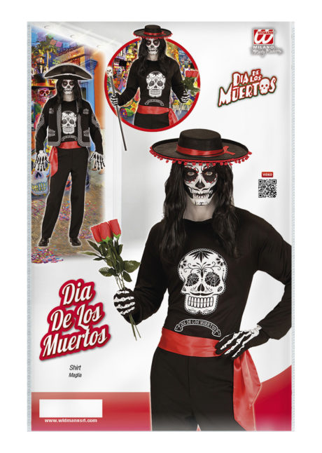 déguisement jour des morts mexicain, accessoire jour des morts, déguisement homme halloween, déguisement halloween homme, déguisement mort mexicaine homme, déguisement dia de los muertos, Déguisement Jour des Morts, Top Dia de Muerte