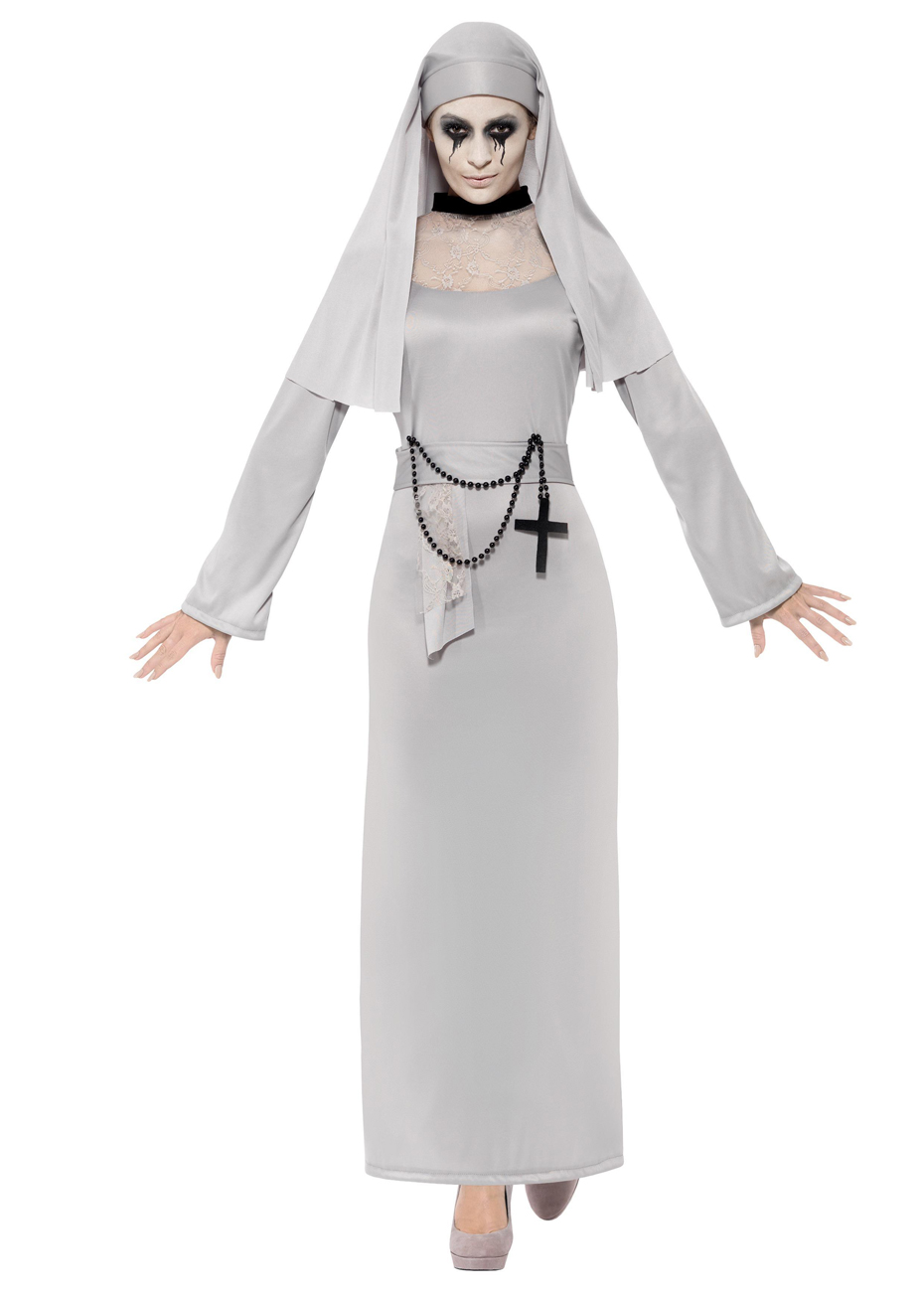 Déguisement Bonne Soeur, Nonne Gothique Grise Aux Feux de la Fête Paris