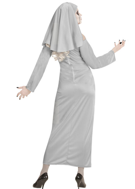 déguisement nonne grise, costume de nonne halloween, Déguisement de Bonne Soeur, Nonne Fantôme Grise