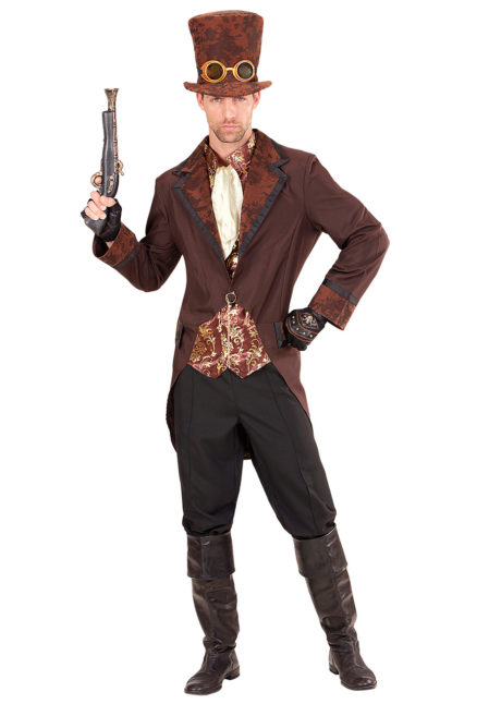 déguisement steampunk pour homme, costume steampunk homme, déguisement steampunk homme, Déguisement Steampunk, Veste Marron