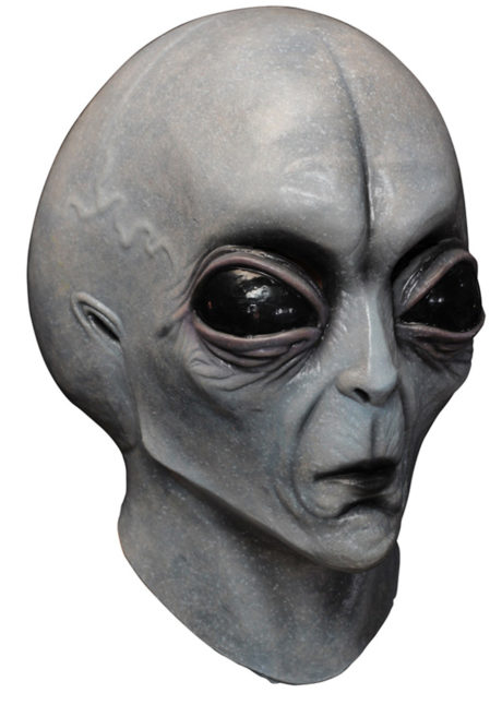 masque alien, masque d'alien, accessoire déguisement alien, masques halloween, masque halloween latex, masque futuriste, déguisement futuriste alien, Masque Alien, Intégral, en Latex