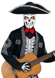 masque jour des morts, masque halloween, masque squelette mexicain