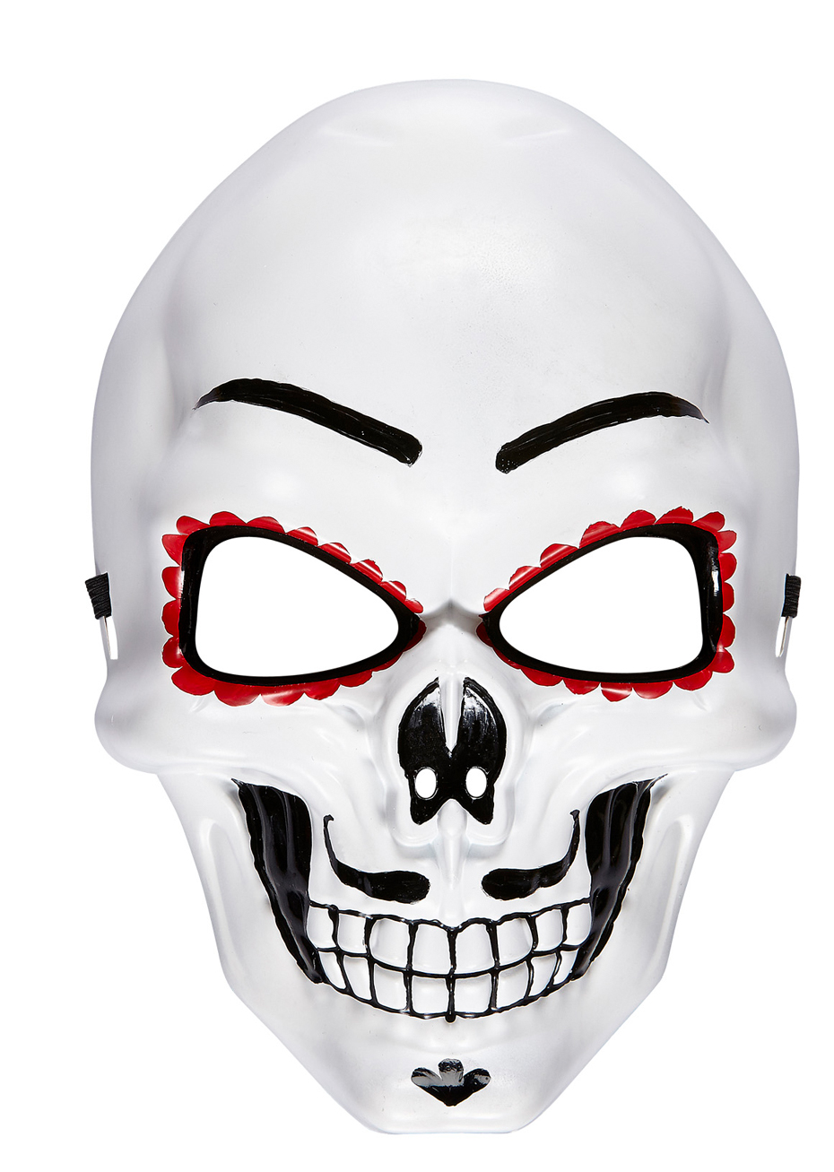 noir blanc lutteur masque pour halloween mexicain sport accessoire robe fantaisie Rouge 