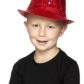 chapeau rouge, chapeaux paillettes, chapeaux borsalino paillettes, chapeaux borsalino paris, chapeaux années 30 paris, chapeaux de fête, accessoires chapeaux, chapeaux lumineux, chapeaux clignotants, chapeaux led, chapeaux de fête Chapeau Borsalino Lumineux, Paillettes Rouges