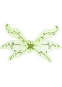 ailes de fée verte, ailes vertes de fée, ailes de fée clochette, ailes de déguisement, accessoires déguisements de fée