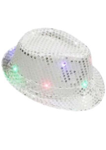 chapeau argent, chapeaux paillettes, chapeaux borsalino paillettes, chapeaux borsalino paris, chapeaux années 30 paris, chapeaux de fête, accessoires chapeaux, chapeaux lumineux, chapeaux clignotants, chapeaux led, chapeaux de fête