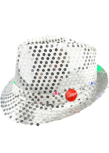 chapeau argent, chapeaux paillettes, chapeaux borsalino paillettes, chapeaux borsalino paris, chapeaux années 30 paris, chapeaux de fête, accessoires chapeaux, chapeaux lumineux, chapeaux clignotants, chapeaux led, chapeaux de fête