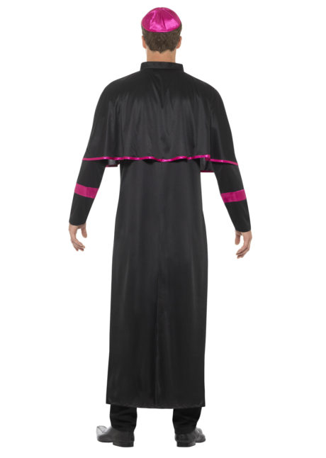 déguisement de cardinal pour homme, costume cardinal adulte, déguisement religion adulte, déguisement de cardinal, costume cardinal adulte, Déguisement de Cardinal, Noir et Rose Fuchsia