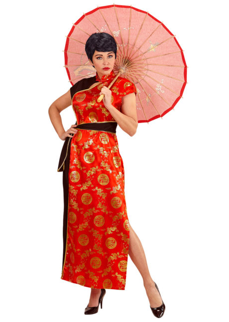 déguisement de chinoise, déguisement asie, déguisement asiatique, déguisement de japonaise,, Déguisement de Chinoise, Robe Satin