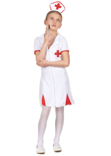 déguisement d'infirmière fille, déguisement infirmière enfant, costume d'infirmière fille, déguisements enfants, déguisements filles, Déguisement d’Infirmière Croix Rouge, Fille