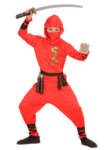 déguisement de ninja garçon, costume de ninja pour enfant, déguisement de ninja enfant, costume de ninja garçon, déguisement de ninja, Déguisement de Ninja, Rouge, Garçon