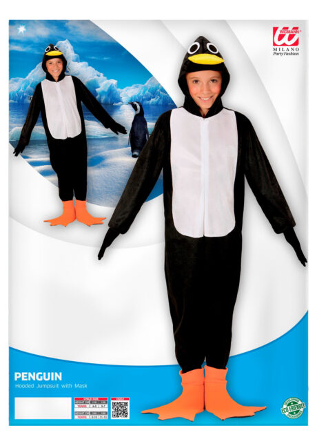 déguisement de pingouin enfant, costume de pingouin enfant, déguisements animaux pour enfant, costume de pingouin garçon, combinaison de pingouin pour enfant, Déguisement de Pingouin, Fille et Garçon