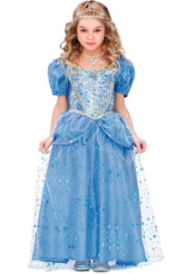 costume de princesse, déguisement princesse fille, déguisement fée, Déguisement de Princesse Bleue Etoiles, Fille