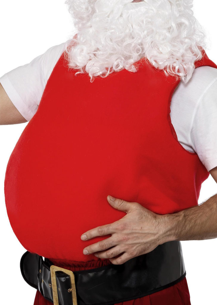 Coussin Ventre De Père Noël - Faux Ventre Réglable - Pour Déguisement, Humour, Fêtes