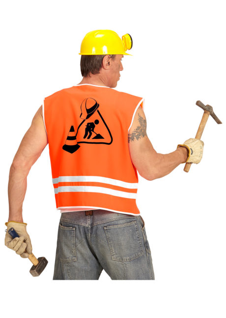 gilet de travaux, gilet men at work, gilet de chantier déguisement, déguisement gilet de chantier, Gilet de Chantier Men at Work