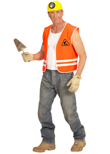 gilet de travaux, gilet men at work, gilet de chantier déguisement, déguisement gilet de chantier, Gilet de Chantier Men at Work
