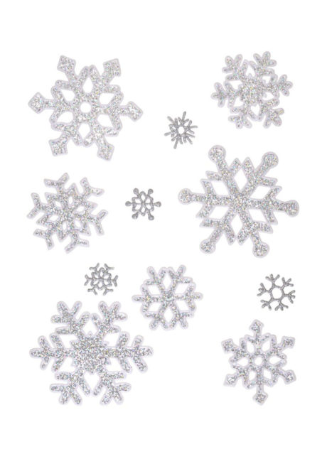 décorations de noël, stickers électrostatiques noël, décorations fenêtres noel, décorations noël stickers vitres, décors repositionnables flocons, décorations flocons, Stickers de Fenêtre, Décorations Flocons de Neige