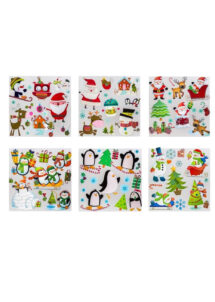 autocollants fenêtres, stickers noel, décorations fenêtres