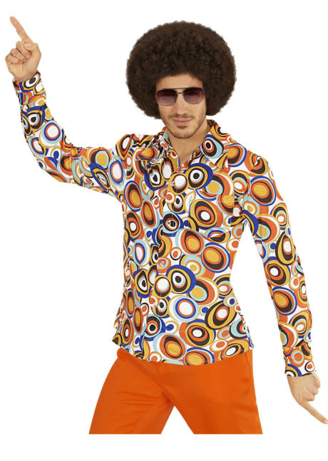 chemise disco homme, déguisement disco, Chemise Disco, Groovy 70, Bulles