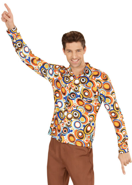 chemise disco homme, déguisement disco, Chemise Disco, Groovy 70, Bulles