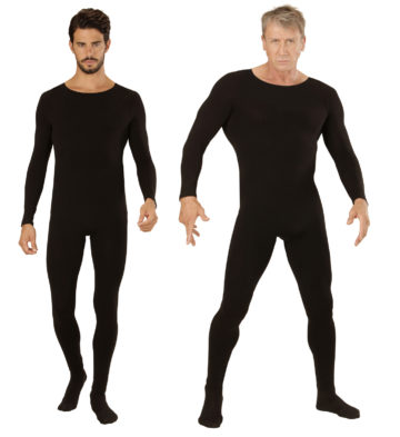 combinaison noire pour homme, justaucorps noir pour homme, déguisement combinaison noire, combinaison noire adulte, collant noir homme déguisement Combinaison Justaucorps Noir, pour Hommes