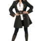 déguisement de pirate femme, veste de pirate femme déguisement, déguisement veste de pirate, veste de pirate déguisement, costume de pirate femme, déguisement de pirate pour femme, manteau de pirate femme Déguisement de Pirate, Longue Veste Noire et Or