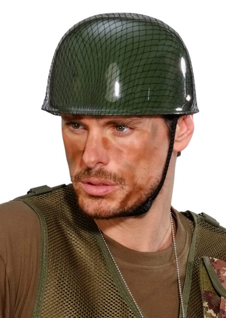 casque militaire, accessoires déguisement miliaire, casquette militaire, casque militaire de guerre, casque de soldat militaire, Casque Militaire avec Filet
