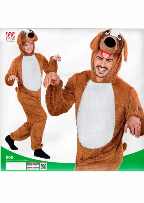 déguisement de chien adulte, costume de chien, déguisement chien, Déguisement de Chien Combinaison Peluche
