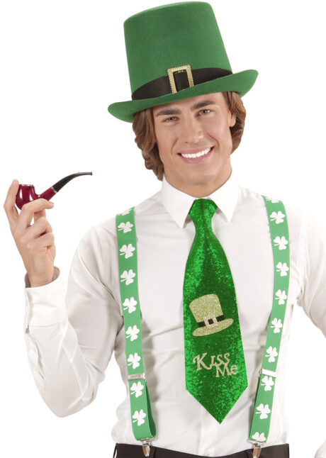 cravate saint patrick, accessoire saint patrick, cravate Irish, Cravate Saint Patrick, Kiss Me et Happy St Pat’s