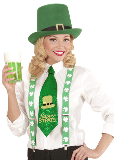 cravate saint patrick, accessoire saint patrick, cravate Irish, Cravate Saint Patrick, Kiss Me et Happy St Pat’s