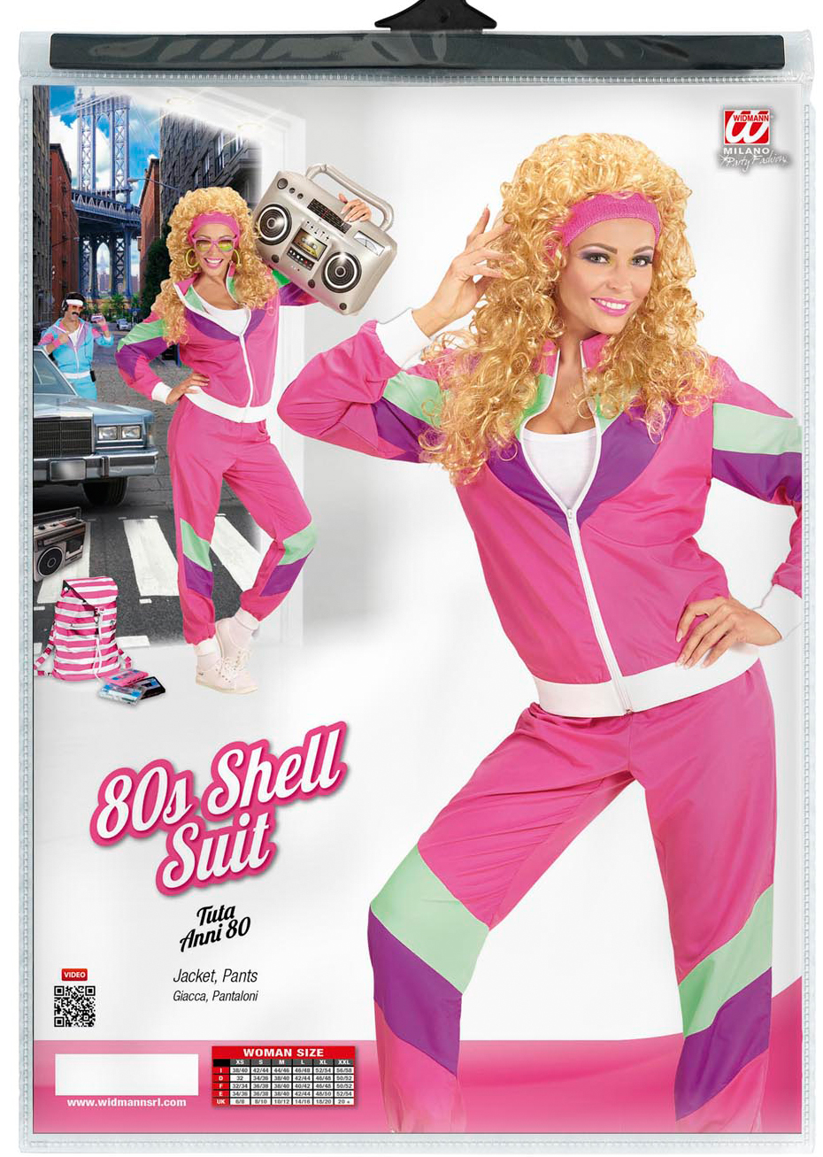 Déguisement Années 80, Shell Suit Rose, Femme Aux Feux de la Fête Paris