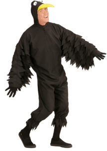 déguisement de corbeau, déguisement d'oiseau, costume d'oiseau, déguisement de corbeau pour adulte, déguisement d'oiseau noir, costume d'oiseau homme, costume d'oiseau femme, déguisement d'oiseau pour homme, Déguisement de Corbeau, Oiseau Noir à Bec Jaune
