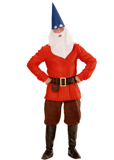 déguisement de nain pour homme, déguisement de nain, déguisement de lutin, costume de nain, déguisement nain blanche neige, se déguiser en nain, Déguisement de Nain ou Lutin, avec Barbe, Rouge