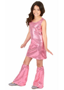 déguisement disco fille, robe disco paillettes fille, déguisement disco enfant, costume disco fille