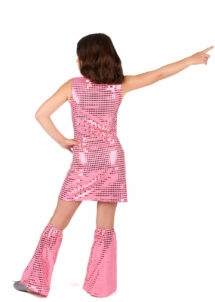 déguisement disco fille, robe disco paillettes fille, déguisement disco enfant, costume disco fille