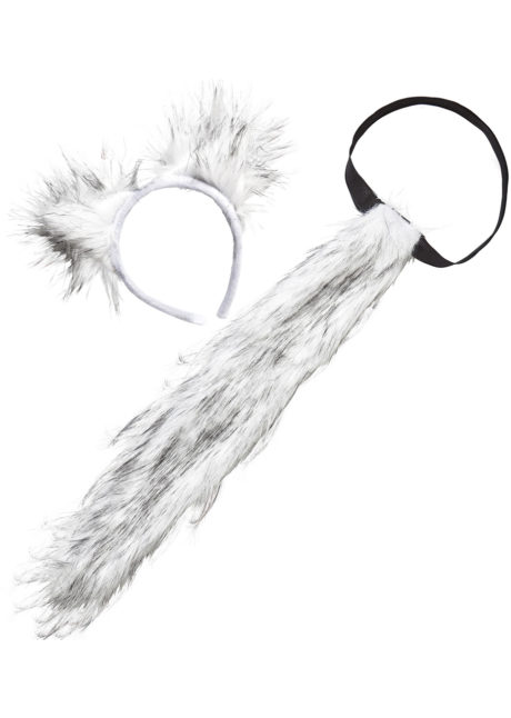 oreilles de loup, queue de loup, oreilles et queue de loup, déguisement de loup, accessoire déguisement de loup, fausses oreilles de loup, accessoire déguisements animaux, Kit de Loup Garou, Fausse Fourrure