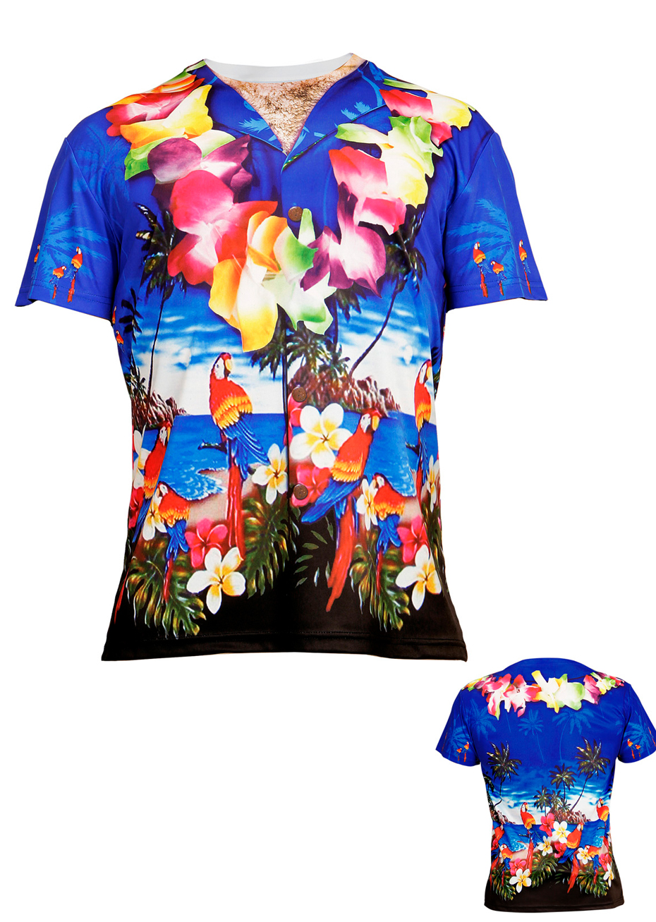 tee shirt hawaien femme