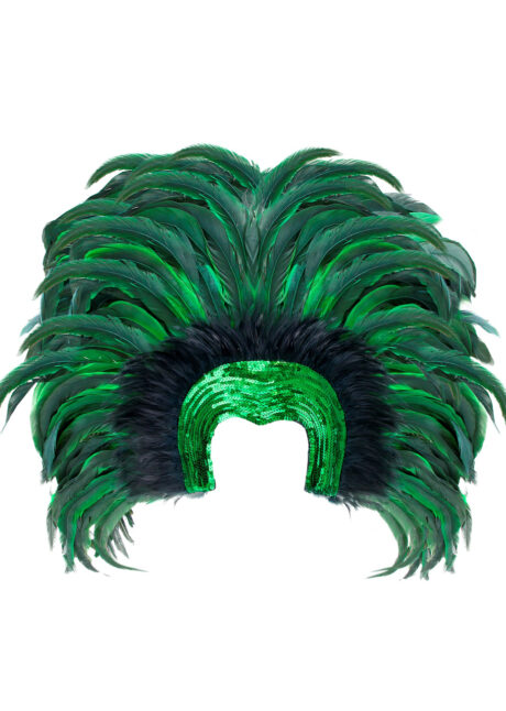COIFFE A PLUMES CARNAVAL RIO 6 COULEURS ASSORTIES