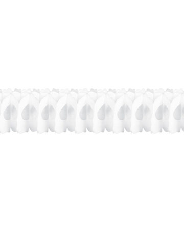 guirlande en papier, guirlande de décoration, décorations guirlande en papier, guirlande anniversaire, guirlande blanche Guirlande en Papier, 3 mètres, Blanche