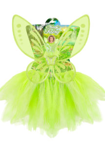 déguisement fée verte pour enfant, ailes de fée verte pour fille, kit de déguisement fée clochette, ailes de fée clochette pour enfant, ailes de fée pour enfant