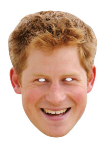 masque de prince harry, masque de célébrités, masques célébrités Harry, masques célébrités prince Harry Angleterre, Masque Prince Harry