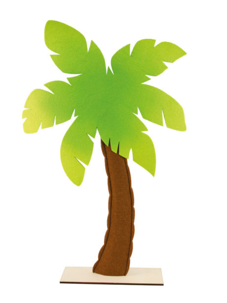 faux palmier, palmier décoration Hawaï, palmier décorations tropicales, faux palmier en feutrine, Décoration Palmier Tropical, Bois et Feutrine