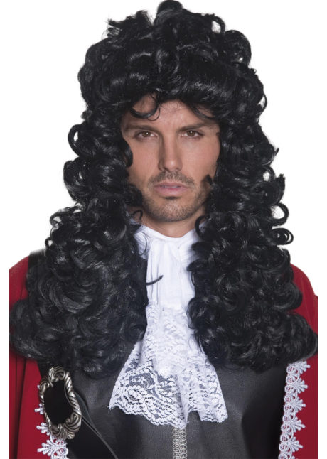perruque pour homme cheveux longs, perruque molière, perruque pirate homme, perruque marquis, perruque noble cheveux noirs, perruque pour homme pas cher, perruque pour homme paris, perruque de capitaine pirate, Perruque de Pirate, ou de Molière, Noire