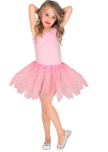 Tutu enfant, tutu rose fille, tutu rose paillettes fille