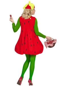 déguisement de fraise, déguisement fraise femme, déguisement fraise adulte, déguisement fruits, costume de fraise