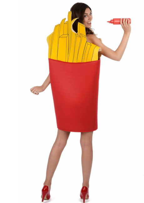 déguisement cornet de frites, déguisement de frites, déguisement humour, déguisement nourriture humour, costume de frites, déguisements evg, Déguisement de Cornet de Frites