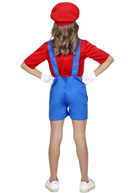 déguisement mario fille, costume de super mario enfant, déguisement plombier, Déguisement Mario Girl, Fille