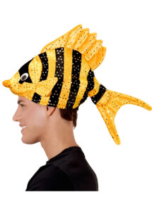 chapeau poisson, chapeau thème mer, chapeau humour