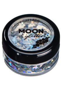 poudre de paillettes, paillettes libres maquillage, maquillage paillettes déguisement, paillettes visage et corps, maquillage paillettes, paillettes maquillage, strass de maquillage, Paillettes Argent, Holographiques, Chunky