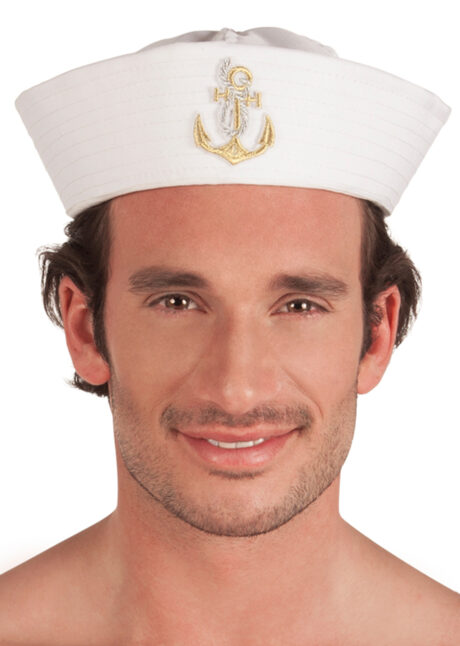 bob de marin, béret de marin, chapeau de marin, bob de la marine, chapeaux marins paris, Bob Marin, Ancre Brodée Dorée